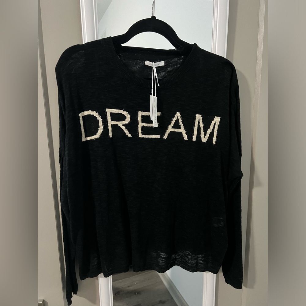 Stitch Drop Sandcastle Sweater “DREAM” - Picture 5 of 9